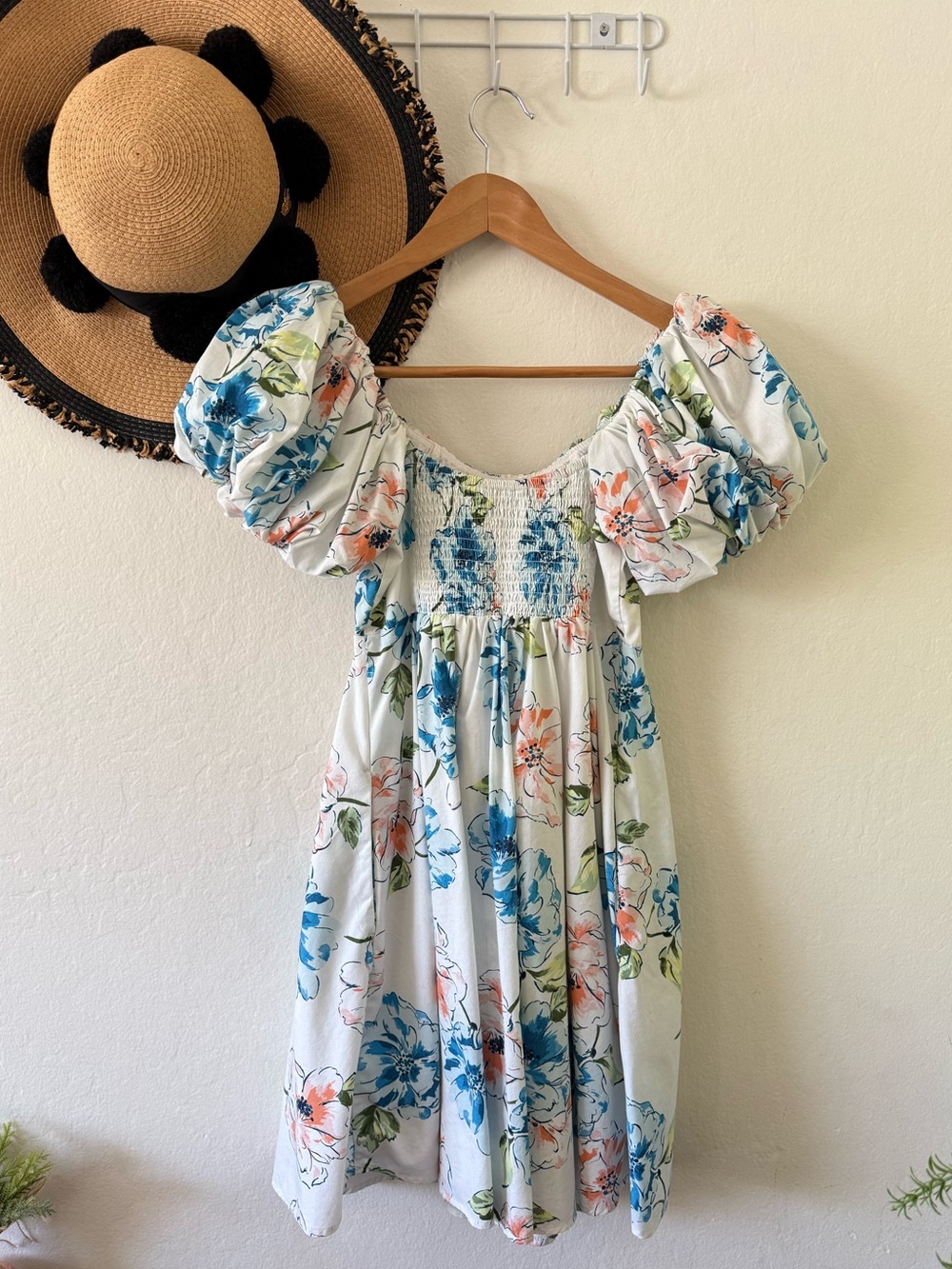 Abercrombie & Fitch Ruched Puff Sleeve Mini Dress Size XS Tall - Picture 9 of 15